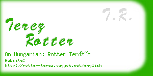 terez rotter business card